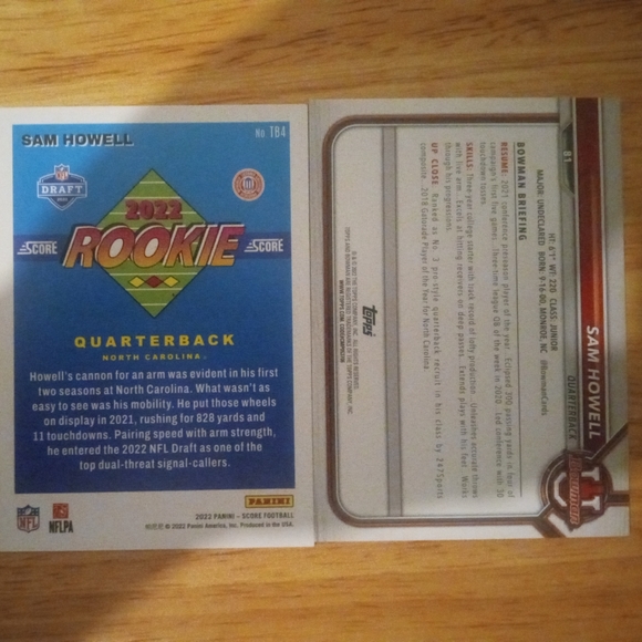 Lot of 6 Sam Howell rookie cards - Picture 10 of 10